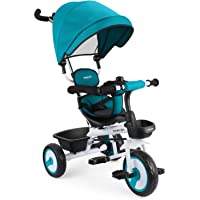 Fascol 4 en 1 Triciclo para Niños con Asiento Giratorio Adecuado para Mayores de 12 Meses - 5 años Capacidad de Carga…